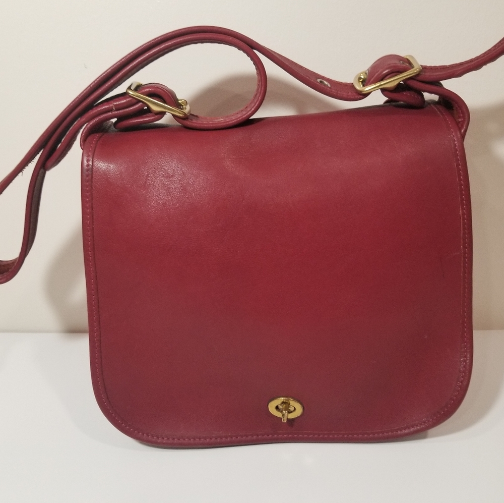 Vintage Coach Stewardess Bag Red 9525
